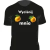 T-shirt czarna wycisnij mnie koszulki z nadrukiem lublin