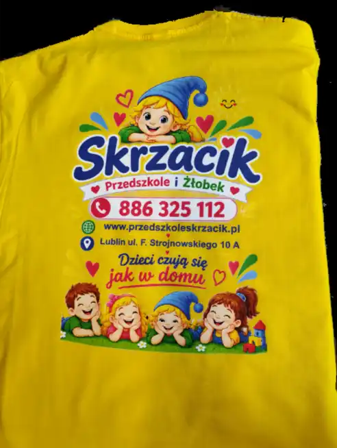 koszulka z nadrukiem produkt gotowy